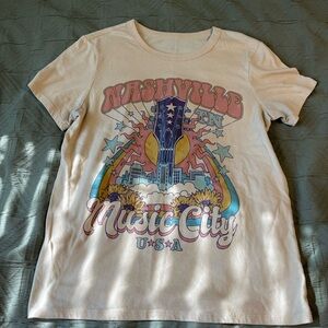 Zoe + Liv Beige short sleeve t shirt